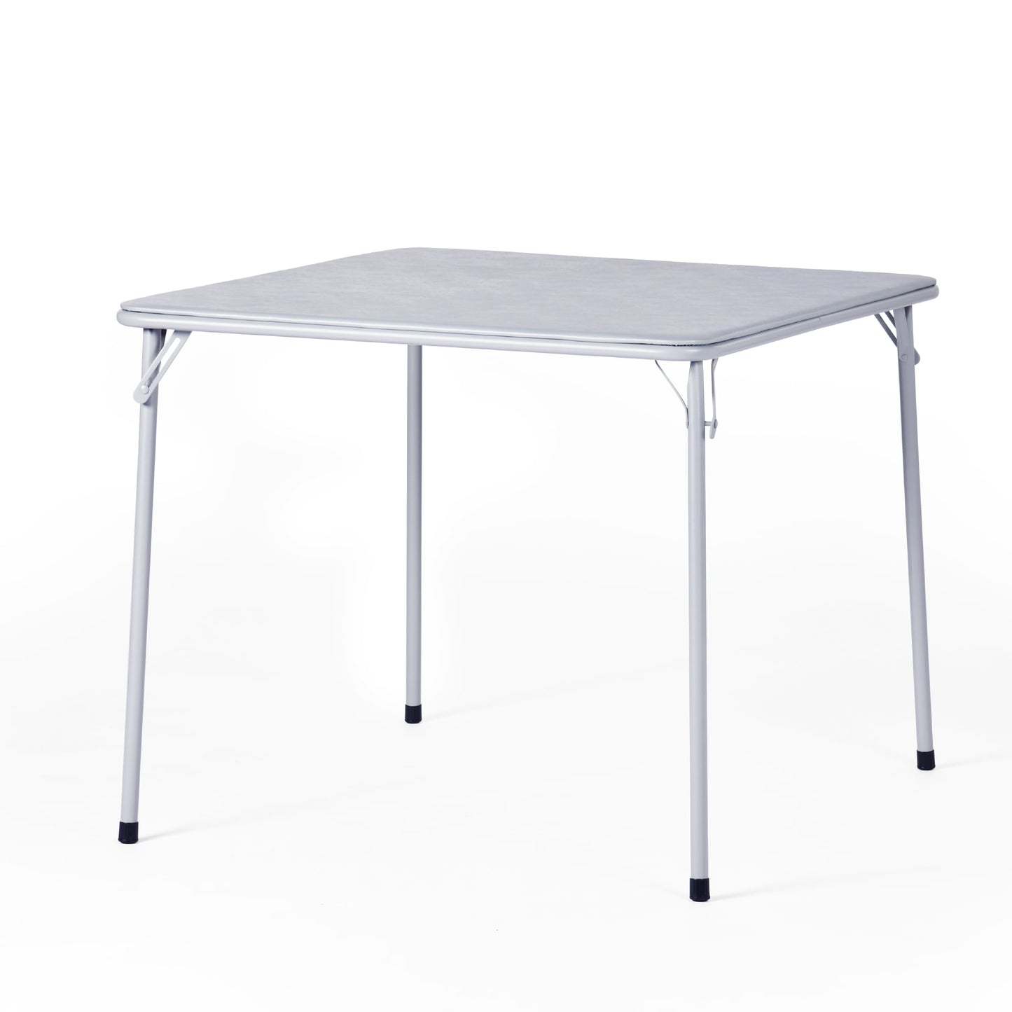 Homy Casa 34" Folding Card Table with Padded Tabletop, Portable Table for Party Picnics Games, Gray