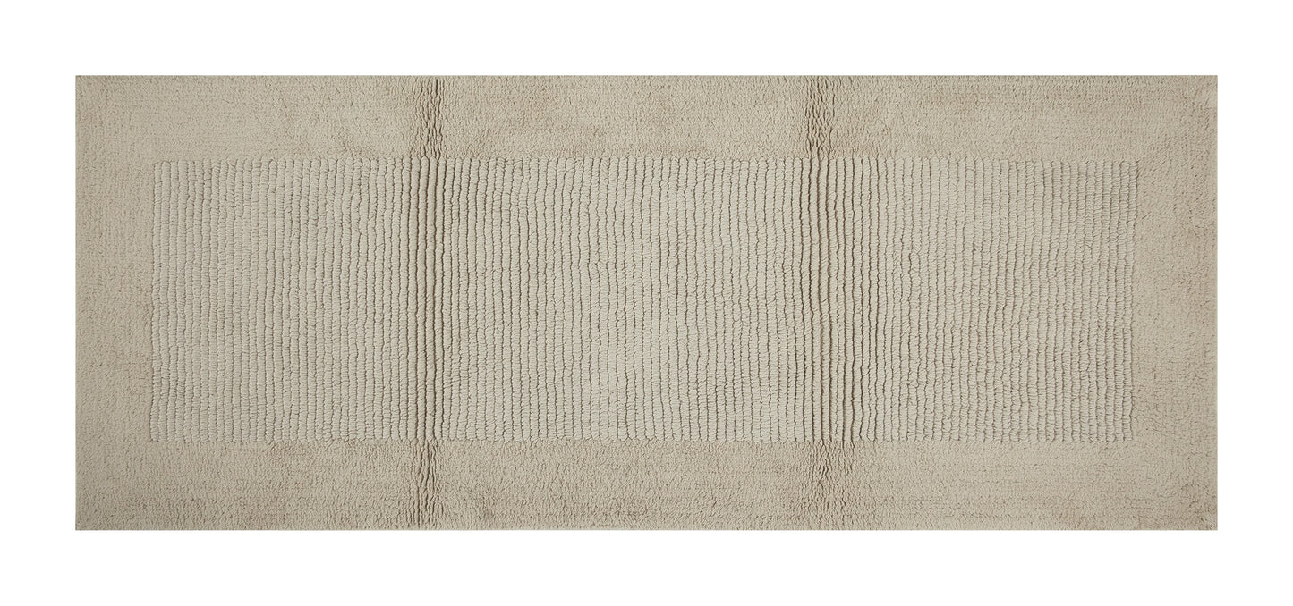 Hotel Style Beige Egyptian Cotton 24" x 60" Bath Runner, 1 Count