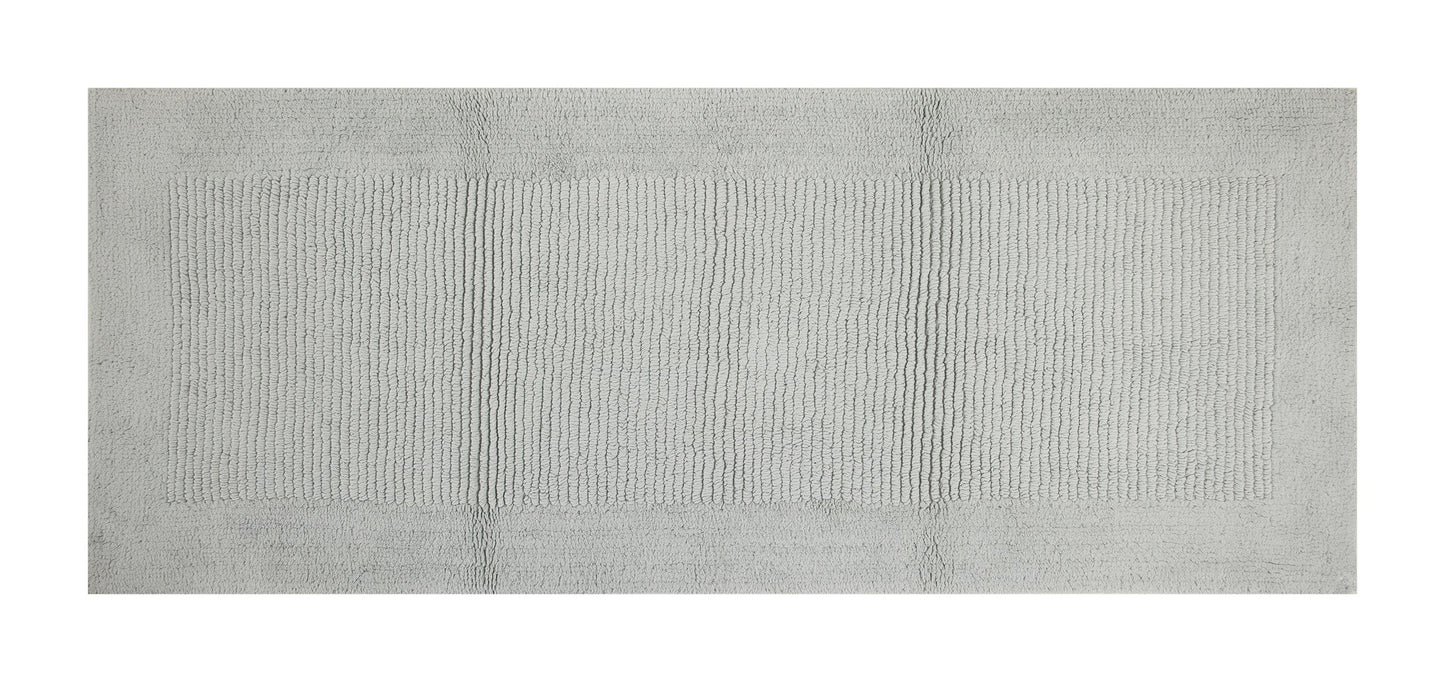 Hotel Style Silver Egyptian Cotton 24" x 60" Bath Runner