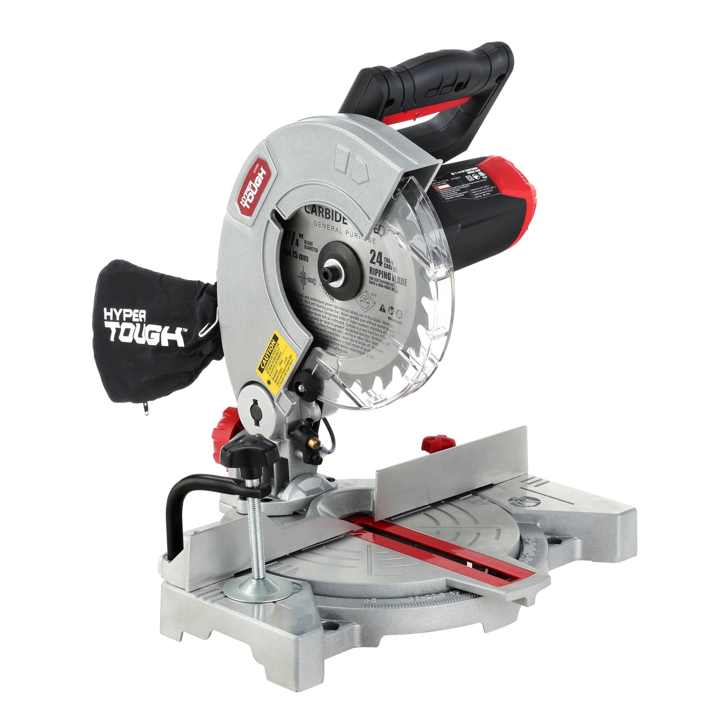 Hyper Tough 9 Amp 7-1/4 inch Corded Compound Miter Saw with Laser Guide, New Condition