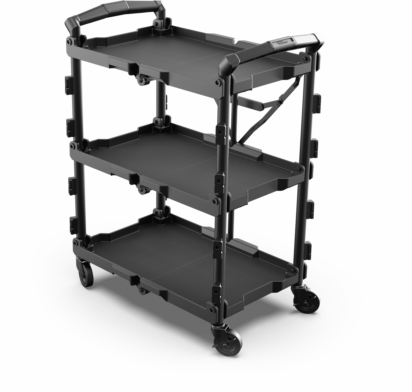 Hyper Tough Hyper Stack New Foldable Collapsible Utility Cart, Black