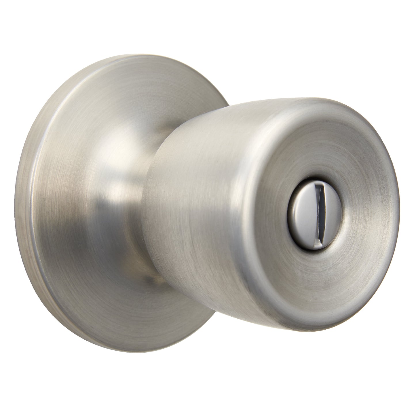 Hyper Tough Tulip Style Interior Privacy Doorknob in Stainless Steel Finish