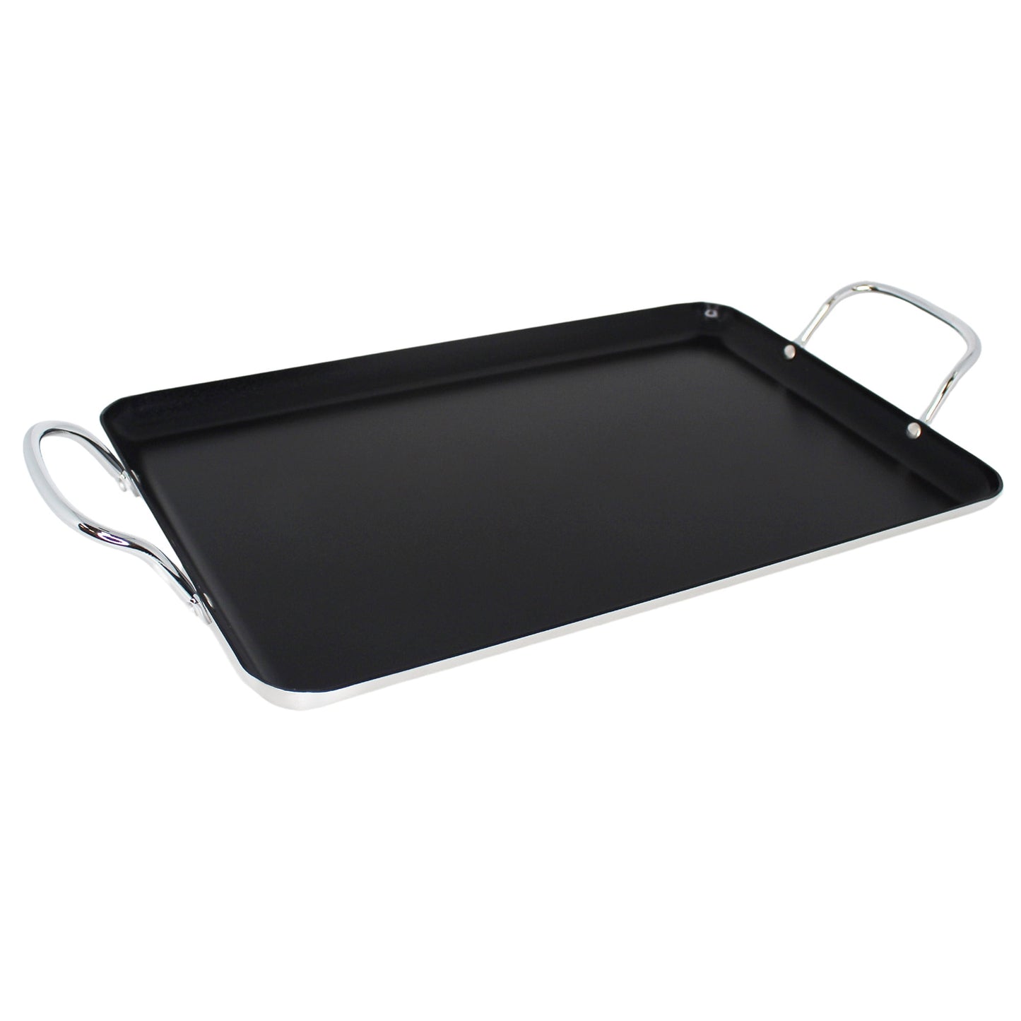 17x10" Double Burner/Griddle w/Blk Ceramic - 42x26cm