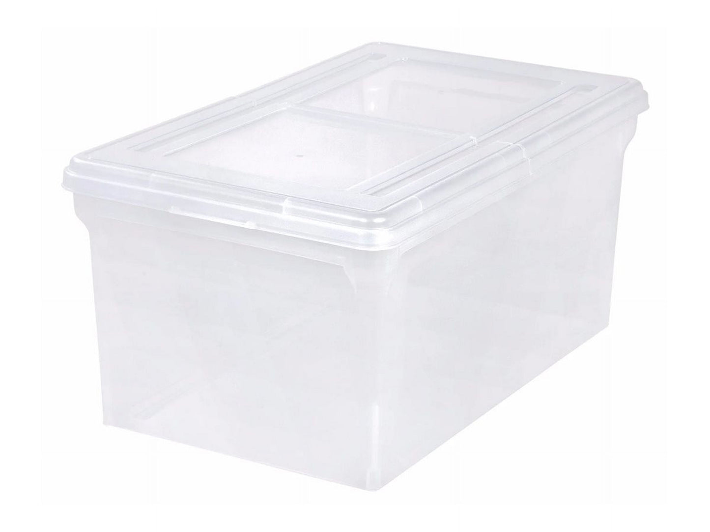 IRIS Storage box, for hanging files for Letter A Size (8.5 in x 11 in) - 11 gal - clear