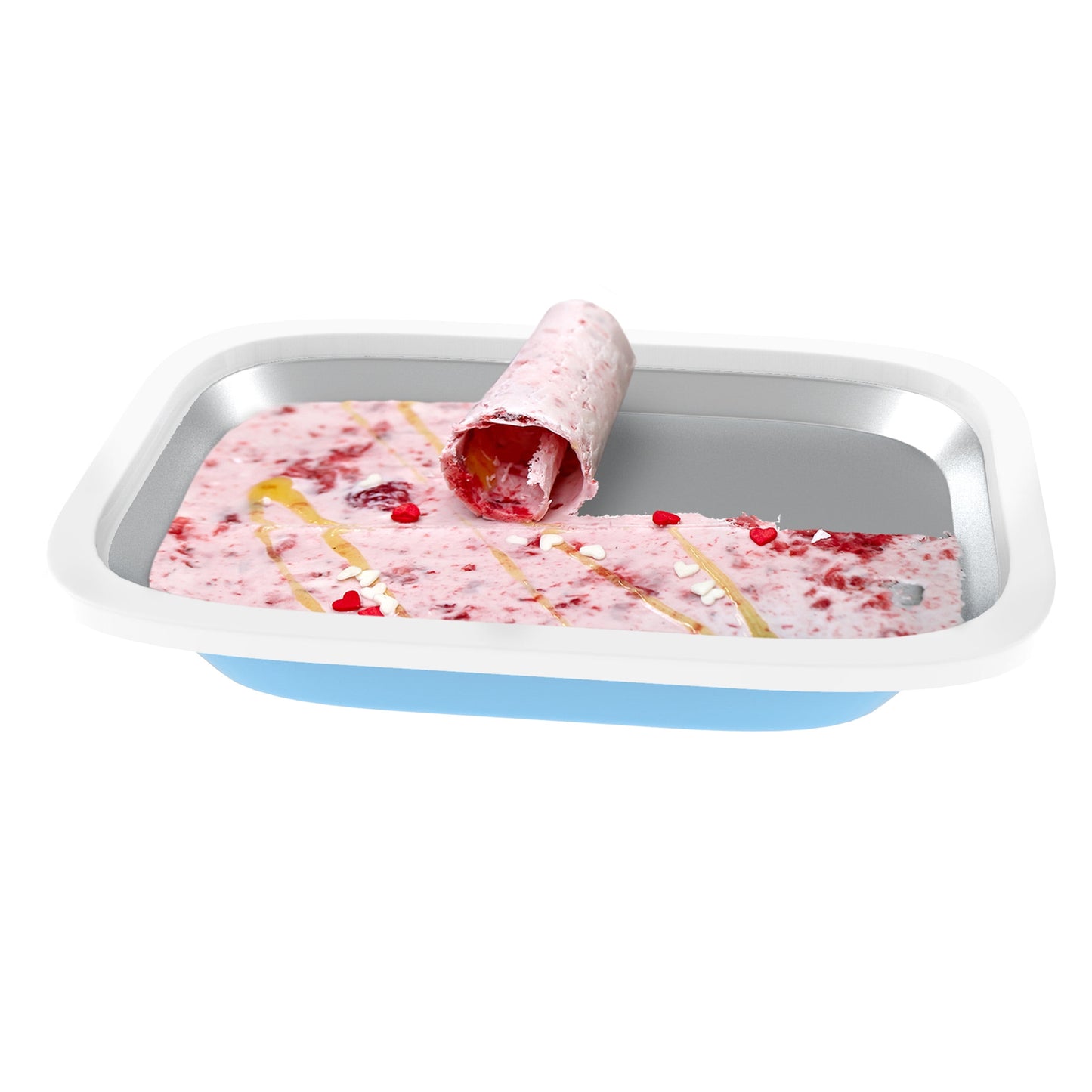 Ice Cream Roller Plate-Anti-Griddle Pan with 2 Spatulas for Easy Homemade Rolled Ice Cream Gelato Sorbet-Frozen Treat Maker by Classic Cuisine