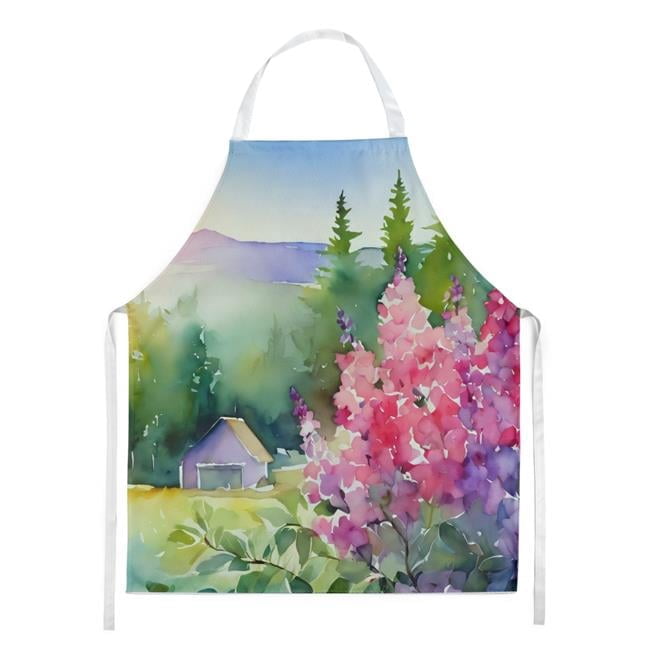 Idaho Syringa in Watercolor Apron 27 in x 30 in