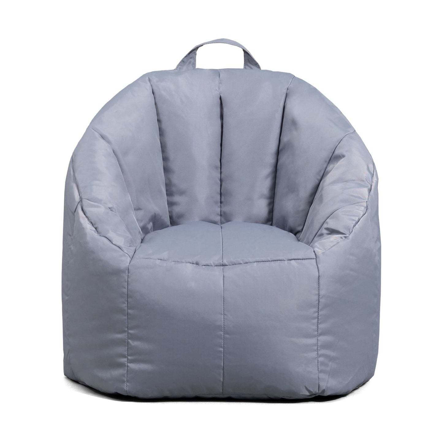 Big Joe Joey Junior Bean Bag Chair for Kids, 1.5 ft Nylon Blend Lightweight Lounge Chair, Durable Polyester, Gray