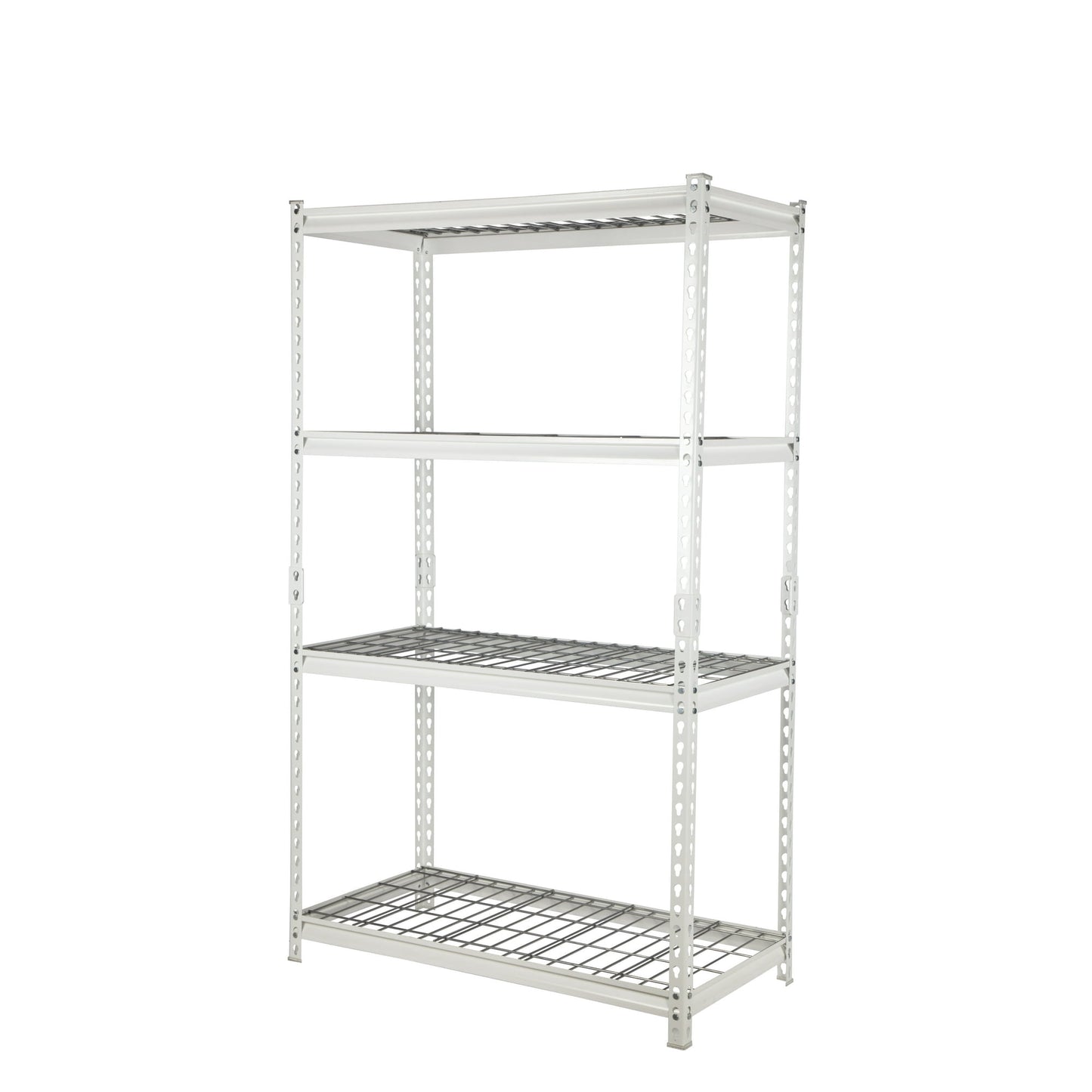 Juggernaut Storage JS3618-4WHT Steel Shelving Unit, 4 Shelf, 36 in W x 18 in D x 60 in H, White