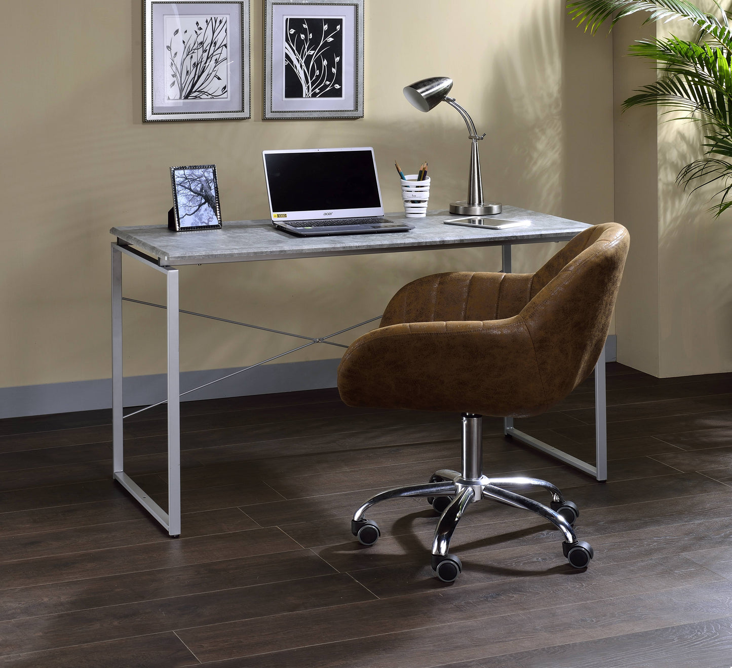 Jurgen Desk in Faux Concrete