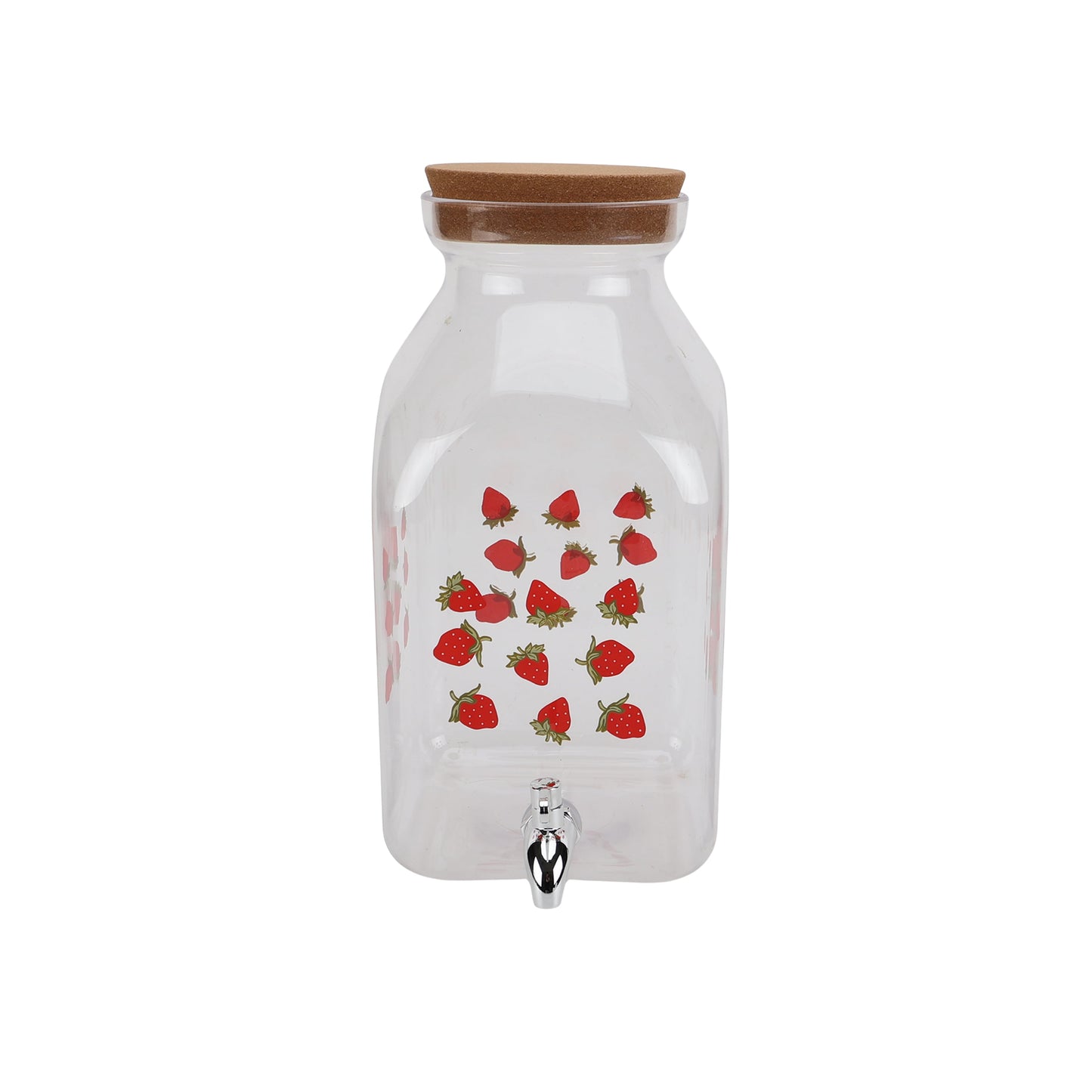 Just Feed Me by Jessie James Decker 2-Gallon Strawberry Beverage Dispenser with Galvanized Spigot