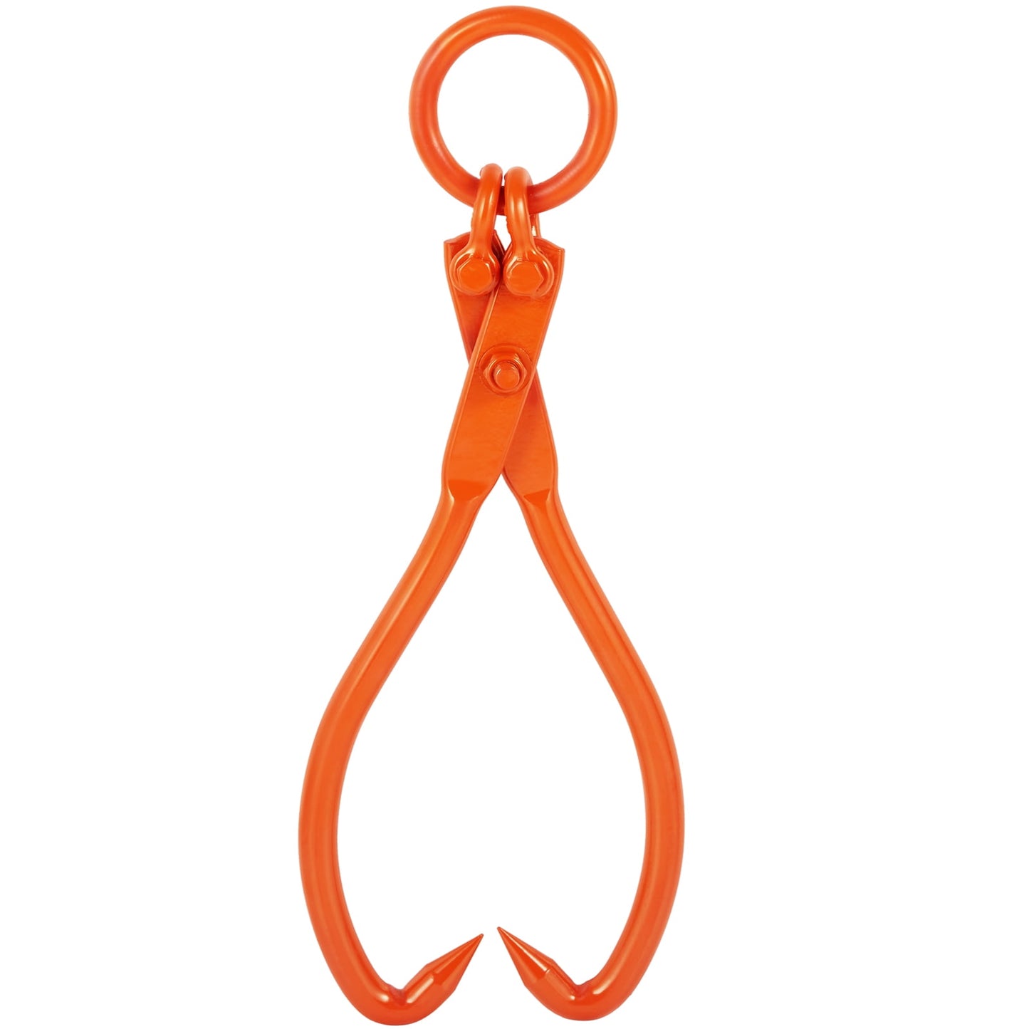 KFFKFF 18 inch 2 Claw Log Lifting Tongs, Log Skidding Tongs, 772 lbs/350 kg Loading Capacity, Log Lifting, Handling, Dragging & Carrying Tool Heavy Duty Steel Lumber Skidding Tongs