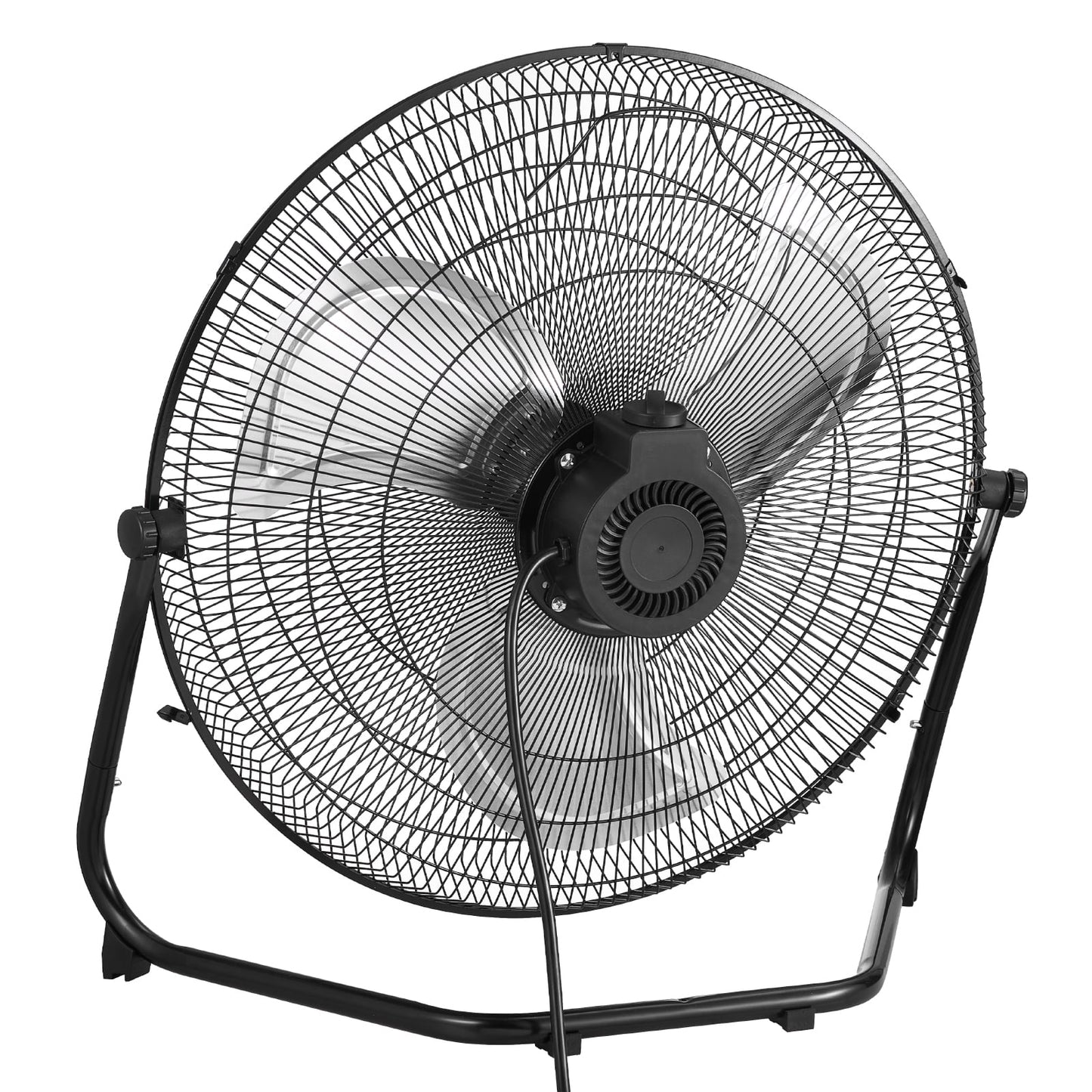 KFFKFF Ventilador de Piso Industrial de 20 Pulgadas con Inclinación Ajustable, 3 Configuraciones de Velocidad, Alto Flujo de Aire de 4800 CFM, Diseño de Metal Duradero para Uso Versátil en Hogares, Gimnasios, Oficinas, Garajes y Espacios Comerciales