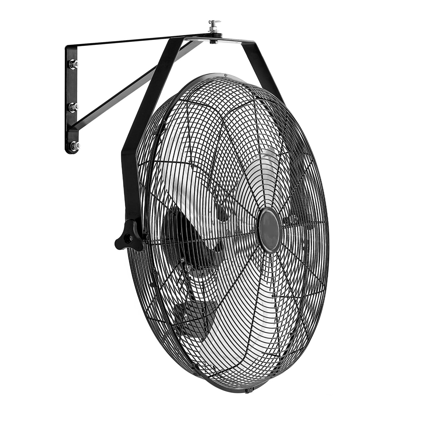 KFFKFF 20-Inch Industrial Wall Fan, High-Performance 4650 CFM Indoor Fan with Adjustable Speeds, Durable Motor and Aluminum Blades for Garage, Workshop, Warehouse, Greenhouse, and Commercial Use