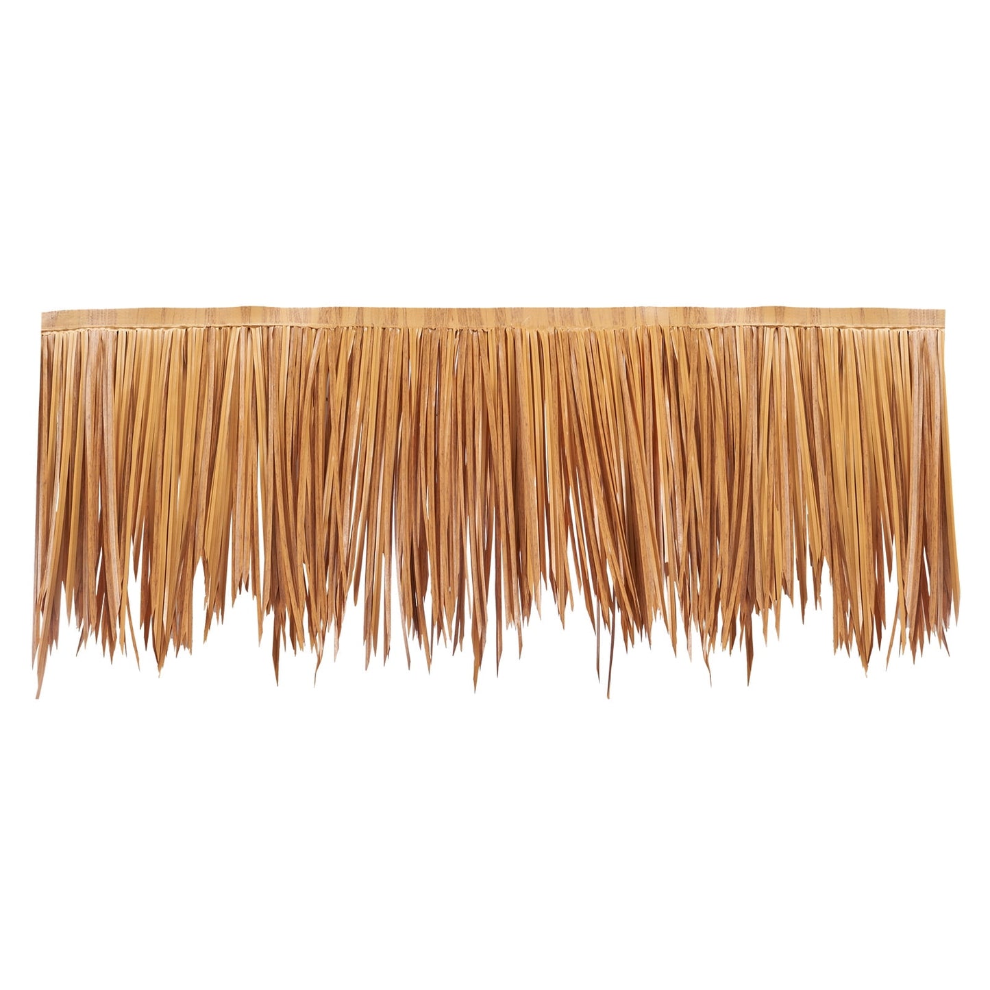 KFFKFF Artificial Thatch Roofing 1.6 x 16.4 ft, Mexican Style Tiki Bar Skirt Thatch Roll, Water-Resistant & Fire-Safe, Palapa Duck Blind Grass for Patio, Pool, Beach, Hawaiian-Themed Decor