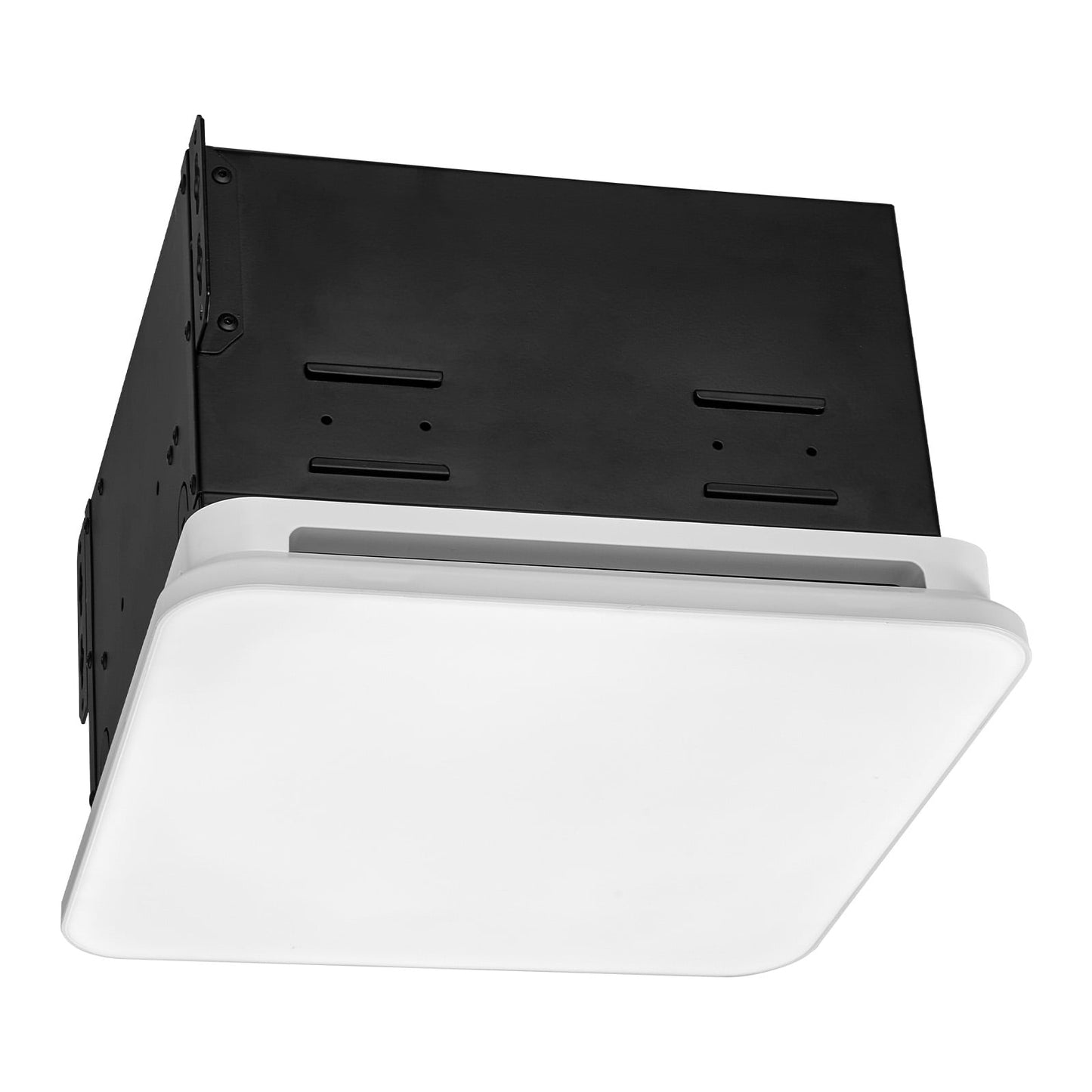 KFFKFF Bathroom Exhaust Fan with LED Light, 110 CFM 4000K Ventilation, Quiet 1.5 Sones Motor, Ceiling Fan for Laundry, Storage, and Home Use, White