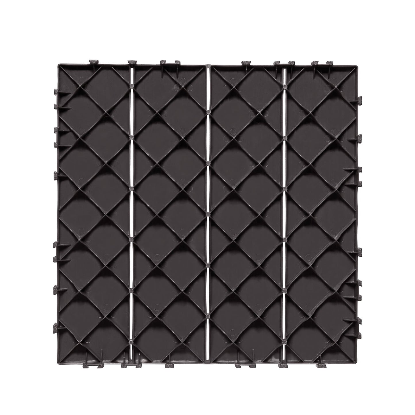 KFFKFF Click-Together Deck Tiles, Set of 36, 12"x12" Covering 36 sq. ft, Durable Plastic Outdoor Ground Cover, Suitable for All Climates, Ideal for Patio, Porch, Poolside, Balcony, Backyard