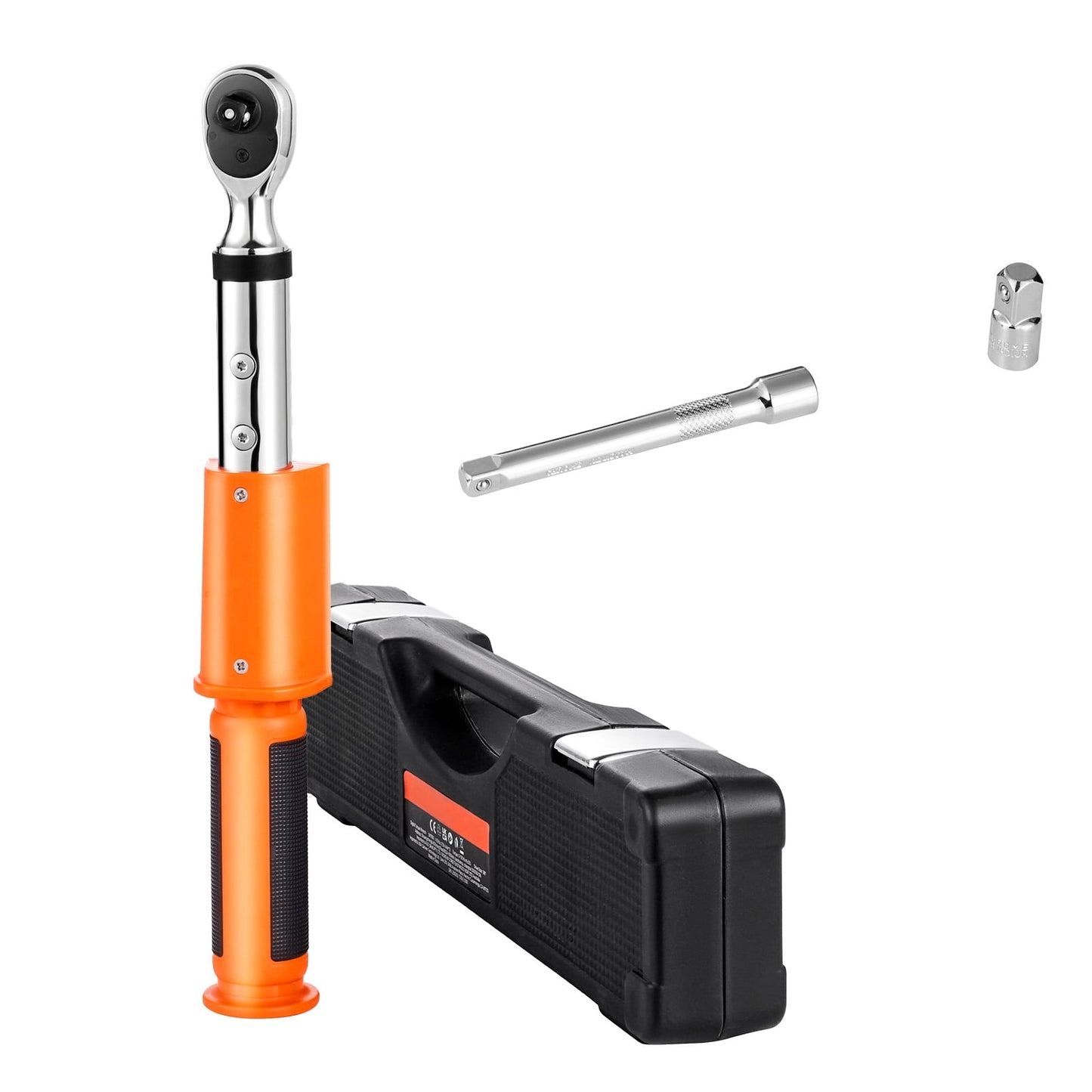 KFFKFF Digital Torque Wrench, 3/8-Inch Drive, 4.94–99.57 lbf-ft, 72-Tooth, ±2% Accuracy, Electronic Tool with Preset Options, Sound Notification, and LED Display for Car and Motorcycle Maintenance