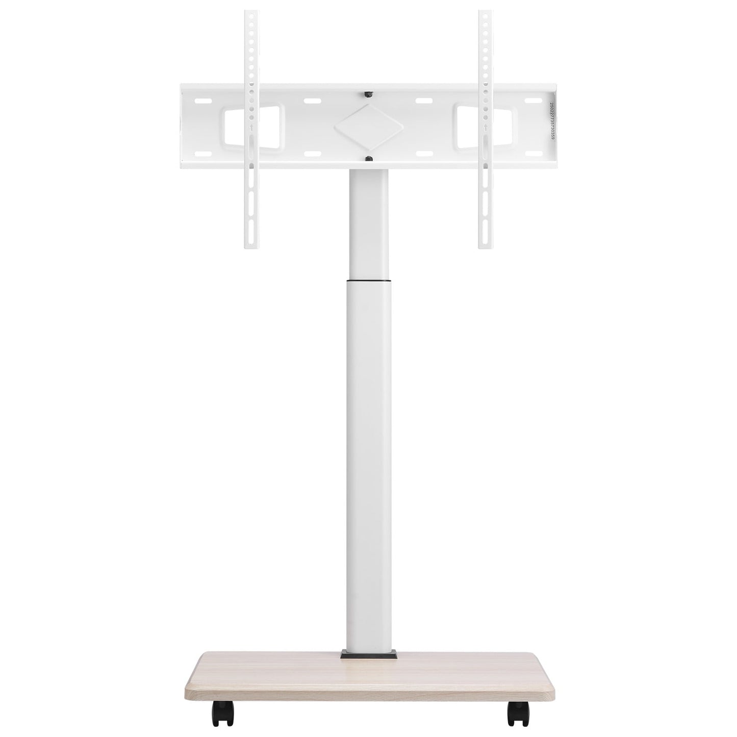 KFFKFF Television Stand with Wheels, TV Base for 32-70 Inches, 25° Swivel and Adjustable Height TV Mount on Casters, Supports up to 99 lbs for Corners, Bedrooms