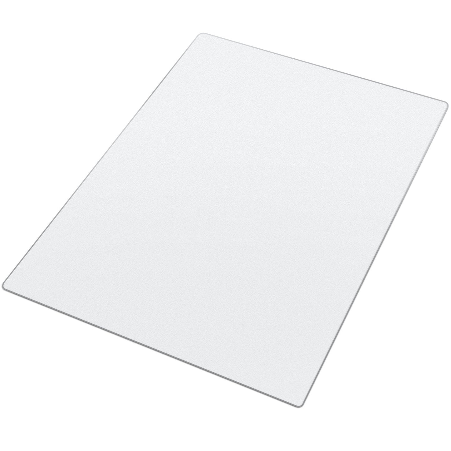 KFFKFF Transparent Office Chair Mat, 30 x 48-inch Floor Protector for Hard Surfaces, Designed for Rolling Chairs, Non-Slip and Easy Maintenance, Smooth Movement Under Desk Mat for Home or Office Use
