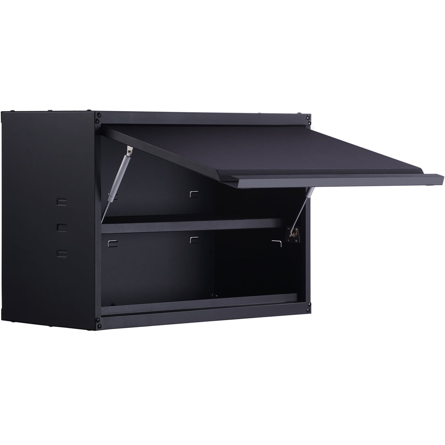 KFFKFF Wall-Mounted Metal Storage Cabinet w/ Adjustable Shelf 120lbs per Shelf