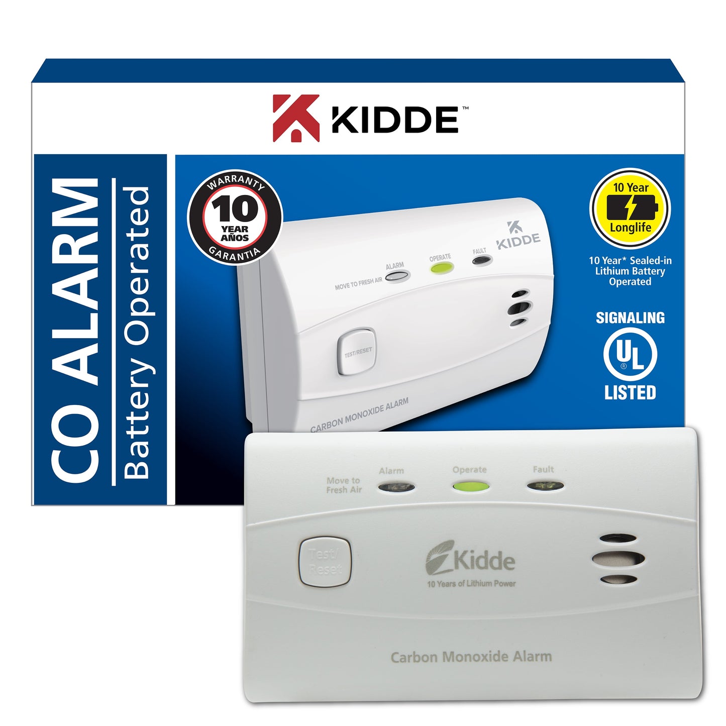 Kidde Detector ElectroquÃmico de Monóxido de Carbono a BaterÃa