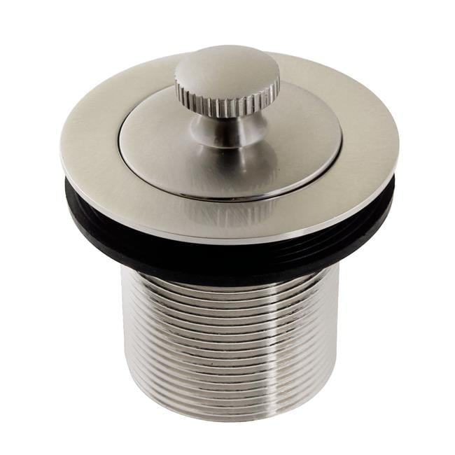 Kingston Brass DLT17SN 1.5 in. Lift & Turn Tub Drain with 1.75 in. Body Thread, Brushed Nickel