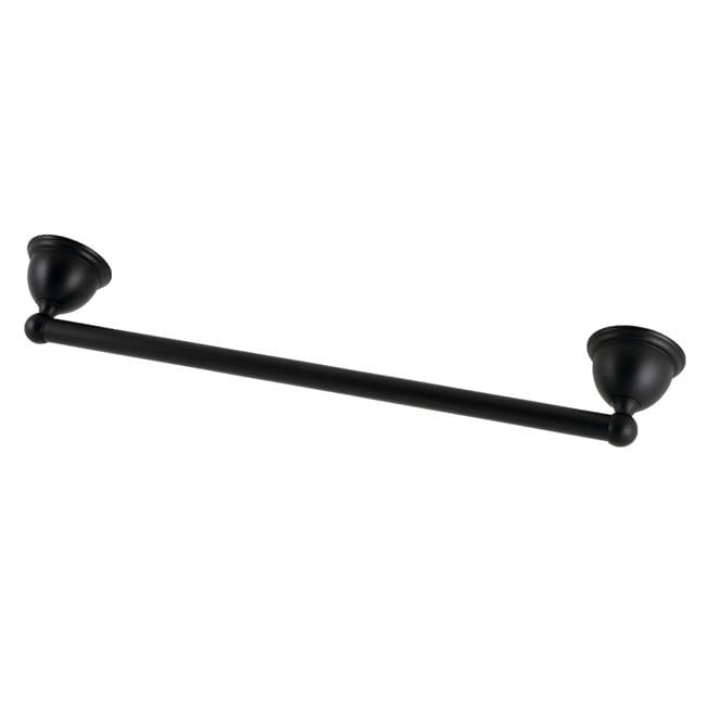 Kingston Brass BA3962MB 18 in. Restoration Towel Bar, Matte Black