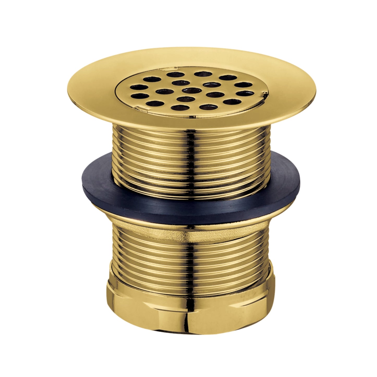 Kingston Brass KBU1007 Seattle 2-Inch Brass Grid Bar/Utility Sink Basket Strainer in Brushed Brass