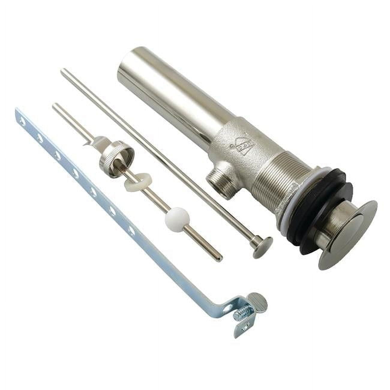 Kingston Brass 7.88 in. 22 Gauge Brass Pop-Up Drain with Overflow, Polished Nickel