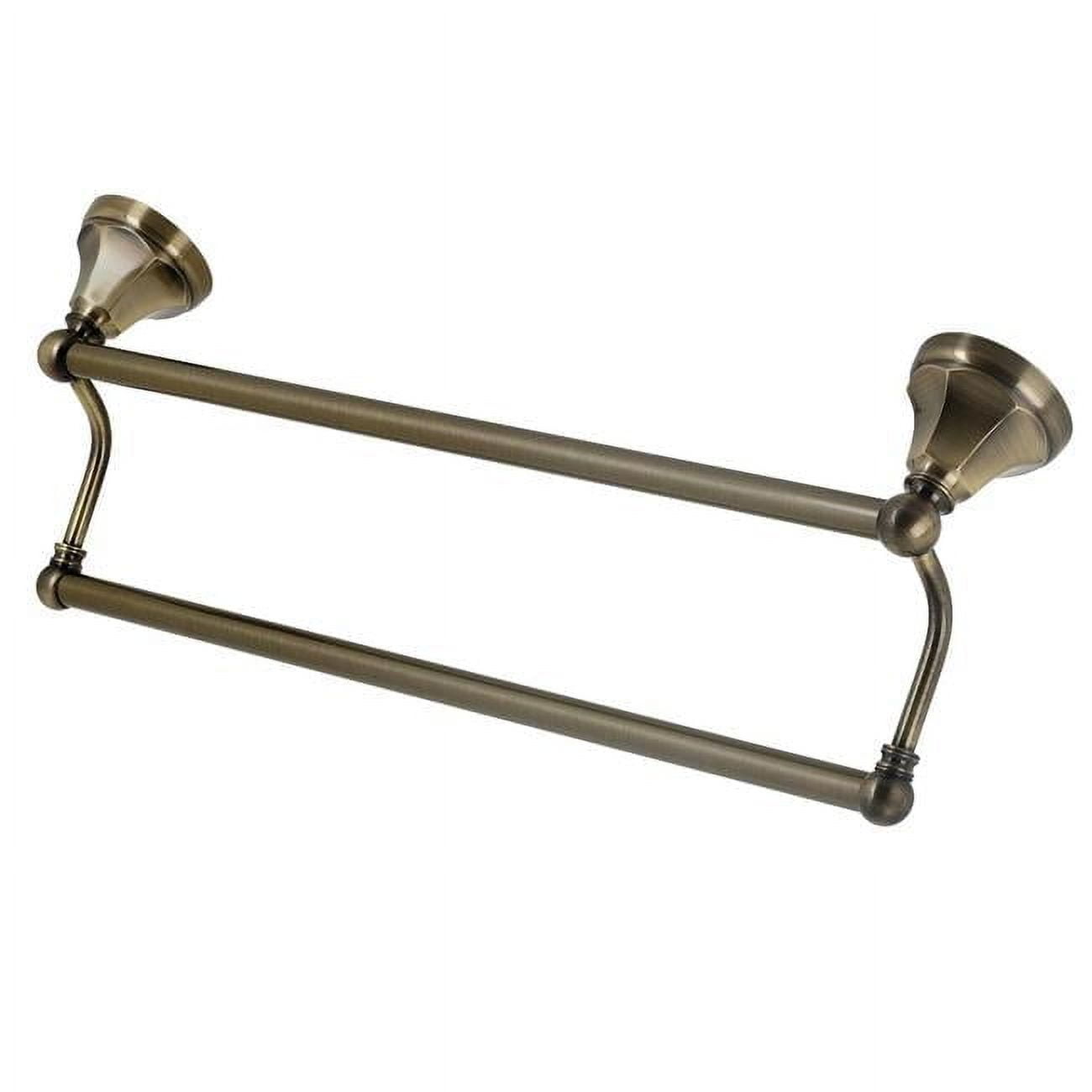 Kingston Brass Metropolitan 24-Inch Dual Towel Bar With Antique Brass BA4813AB