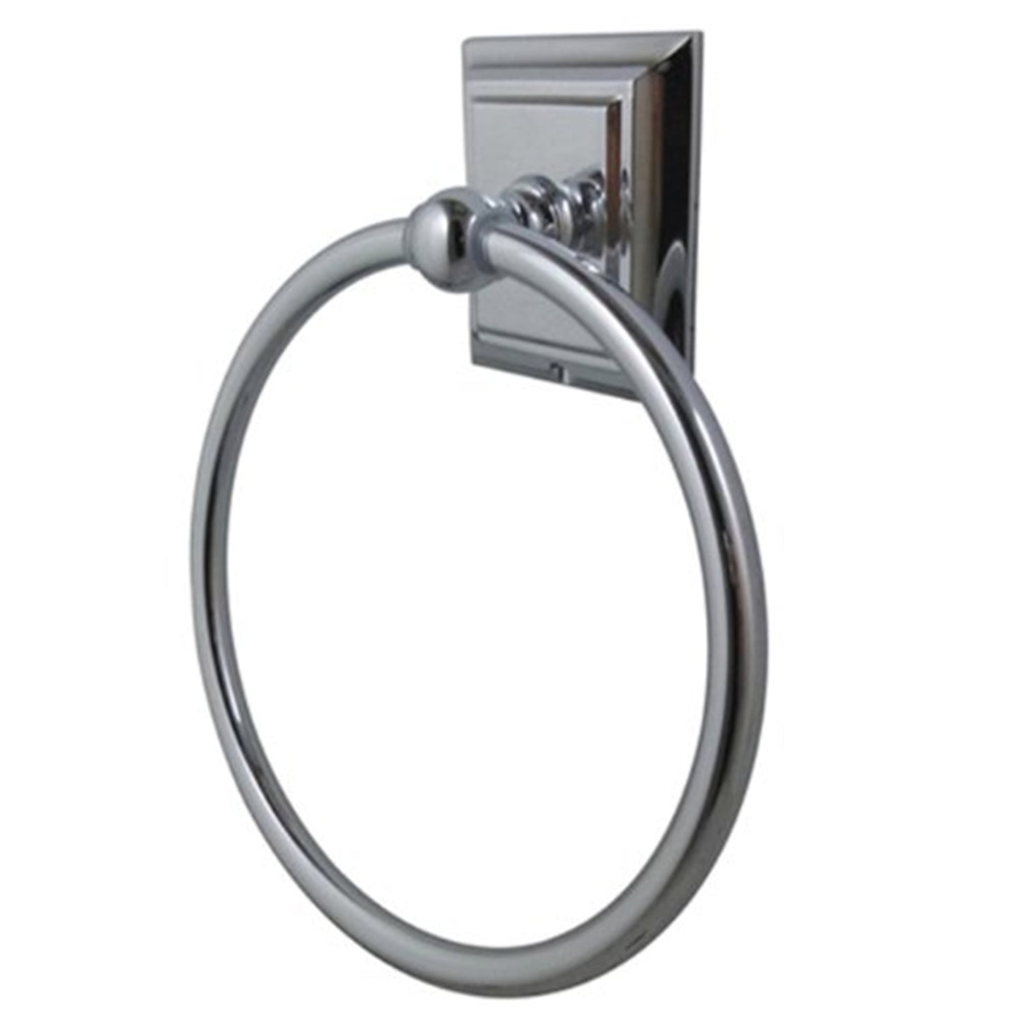 Kingston Brass BA6014C Millennium Standard Mount Towel Ring, Polished Chrome