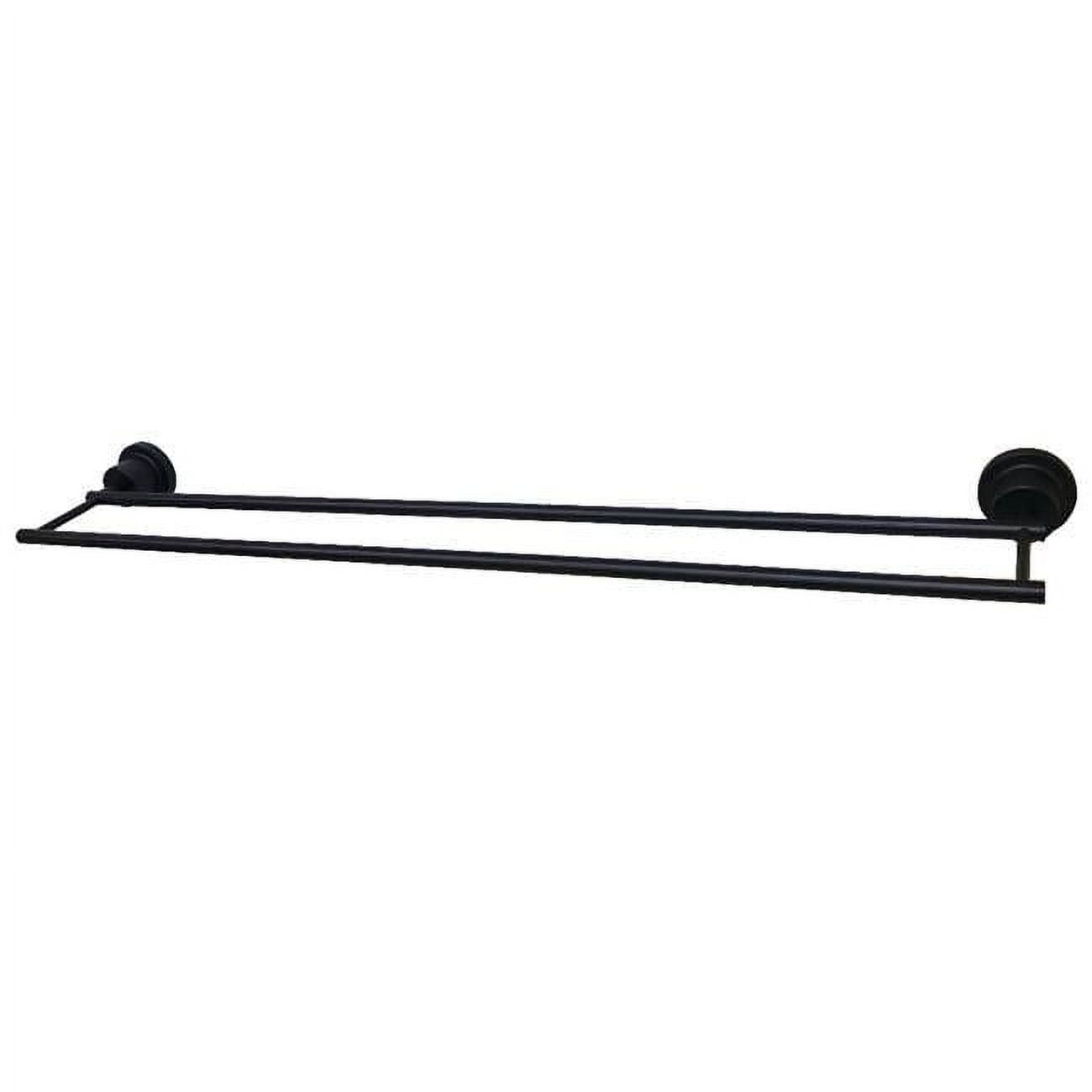 Kingston Brass BAH821330MB Concord 30 in. Double Towel Bar, Matte Black