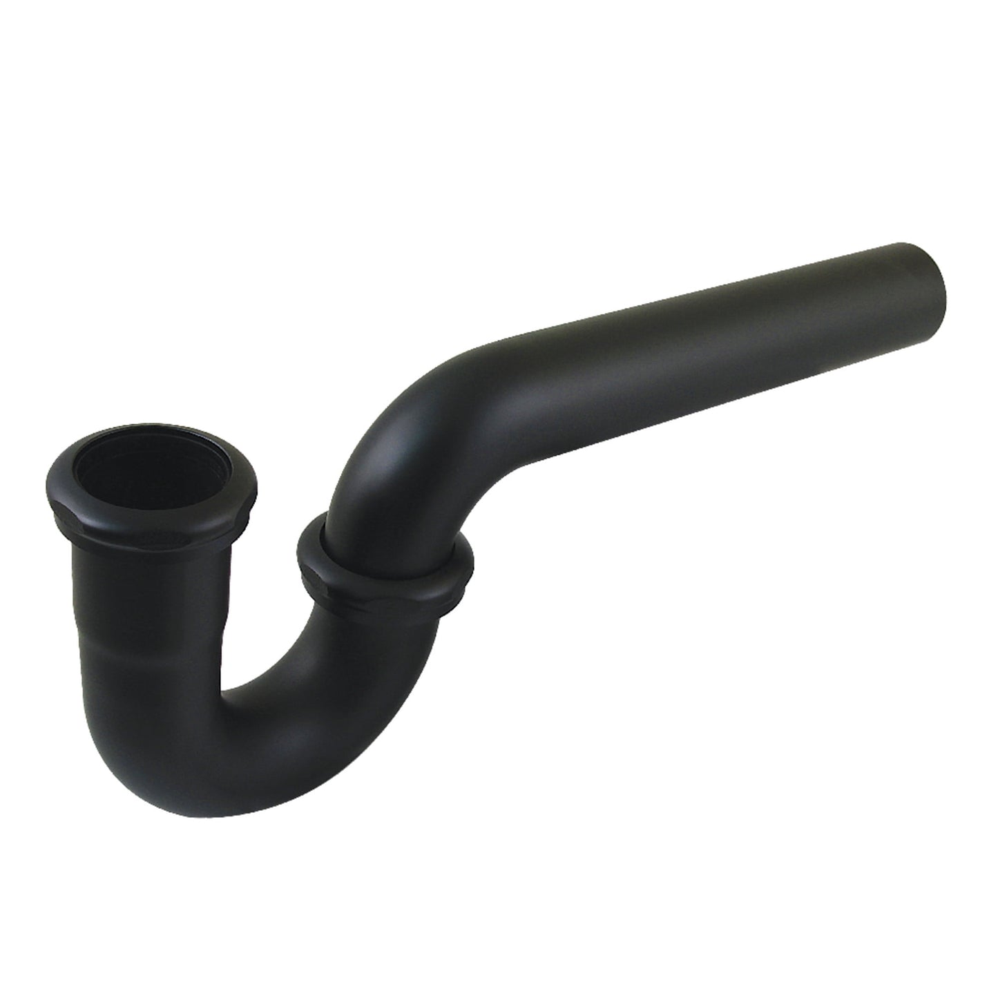 Kingston Brass CC1120MB 1-1/2" P-Trap without Flange, 13-1/16" Length, 18 Gauge, Matte Black