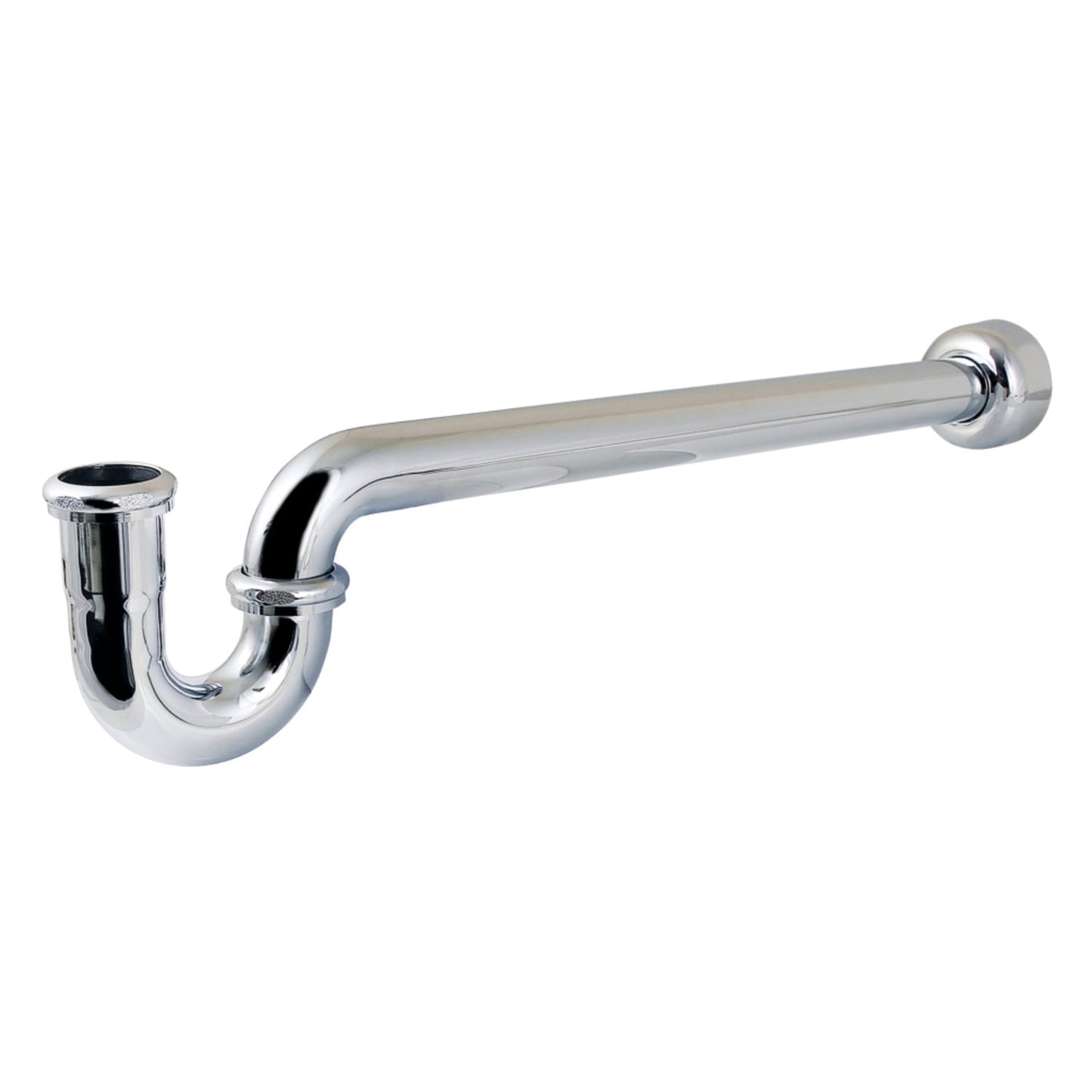 Kingston Brass CC9181 1-1/4" P-Trap with Box Flange, 18" Length, 18 Gauge, Polished Chrome