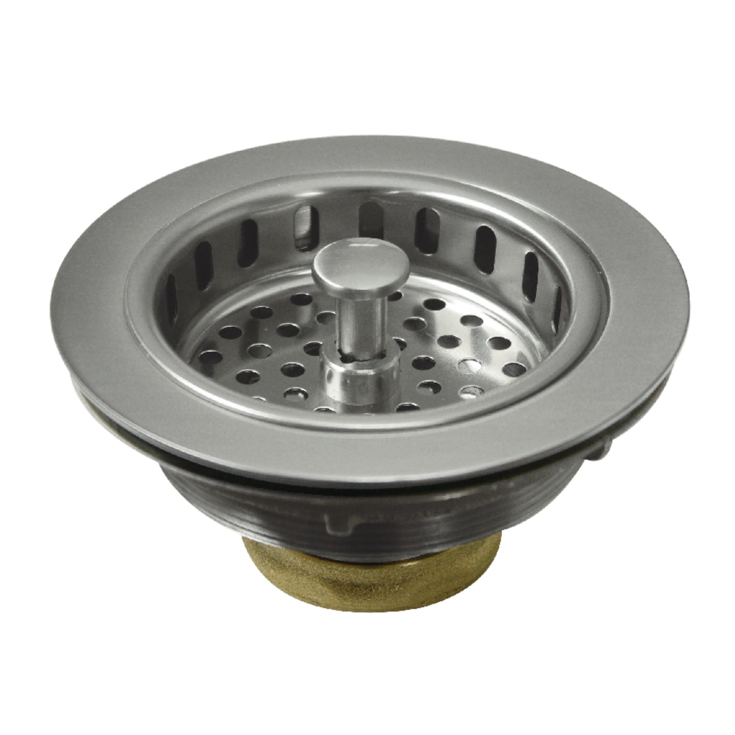 Kingston Brass KBS1008 Brass Basket Strainer in Brushed Nickel