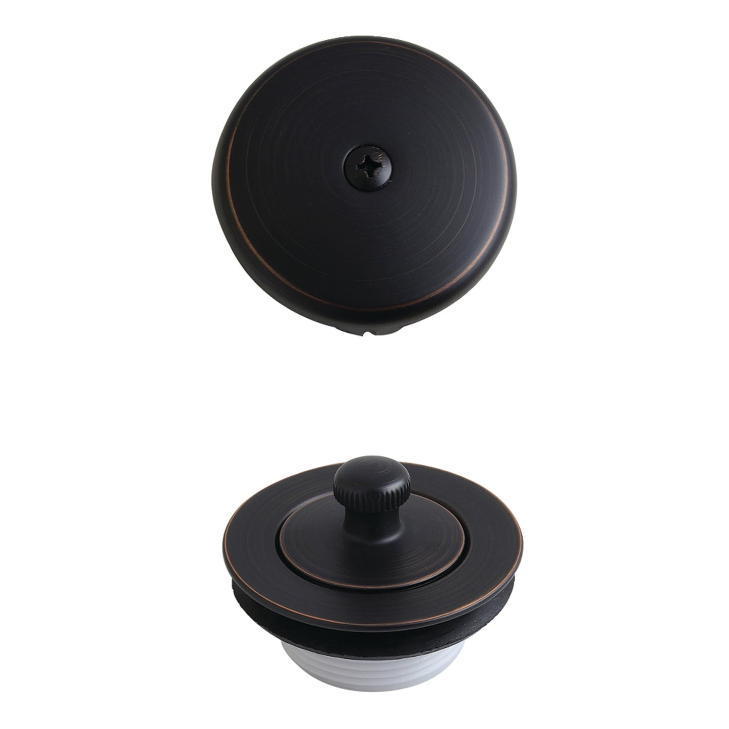 Kingston Brass DLT5301ANB Trimscape Zinc Alloy Lift and Turn Tub Drain Conversion Kit in Naples Bronze