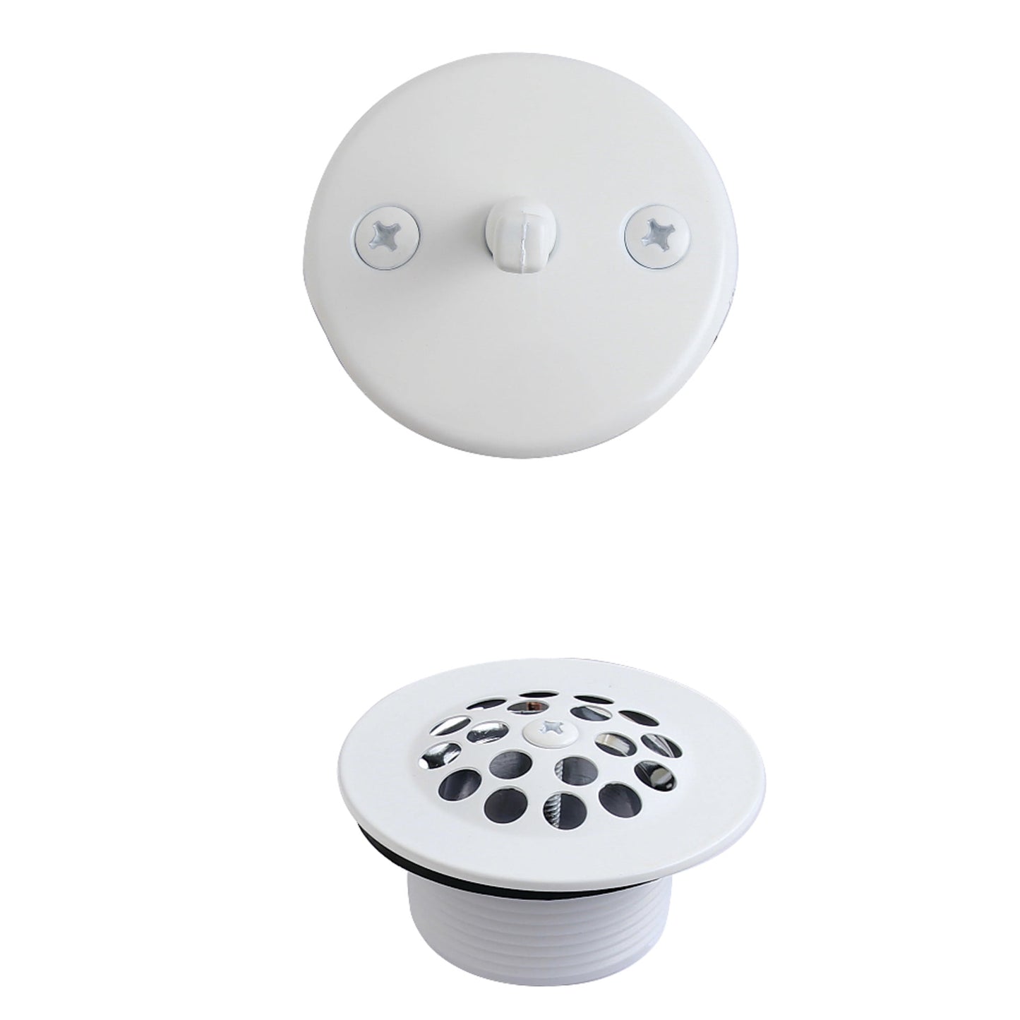 Kingston Brass DTL5305AWH Trip Lever with Grid Conversion Kit, White