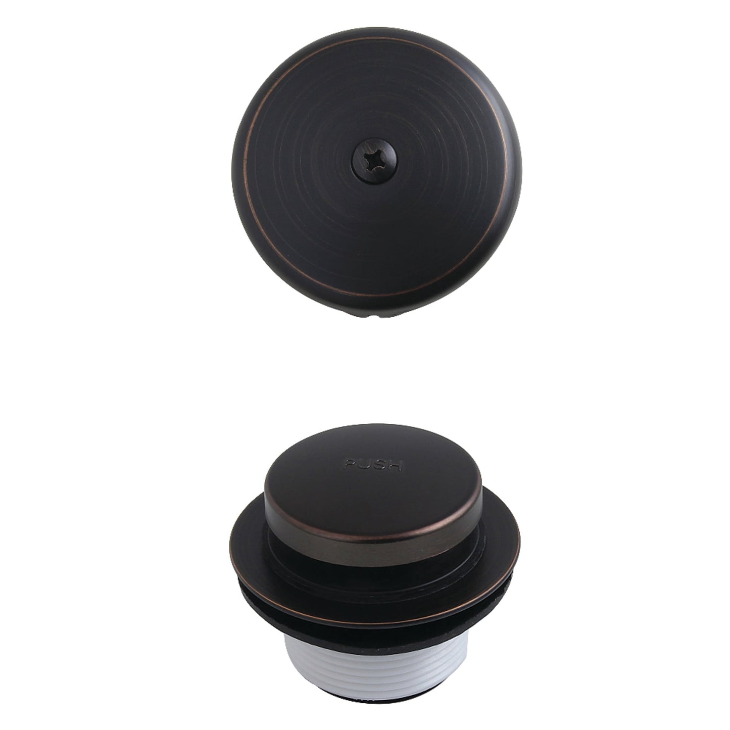 Kingston Brass DTT5302ANB Easy Touch Toe-Tap Drain Conversion Kit, Naples Bronze