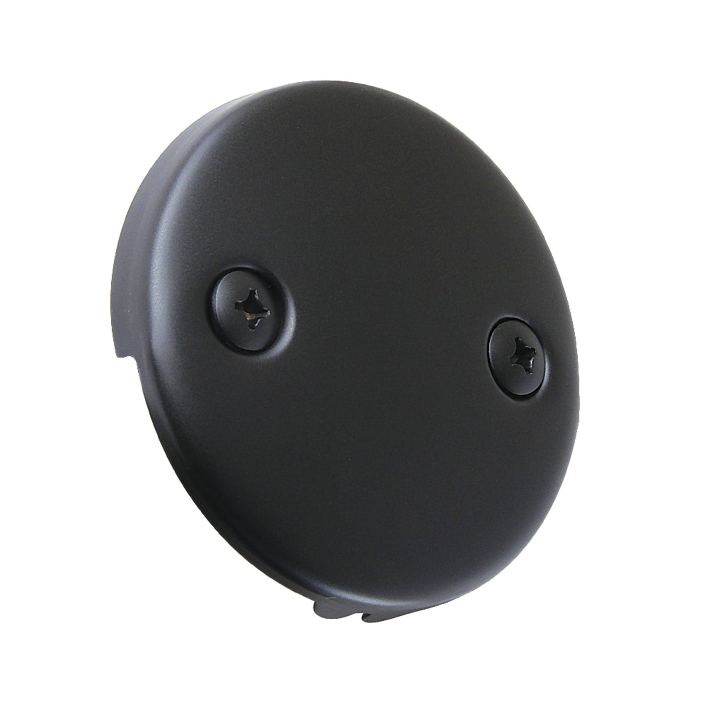 Kingston Brass DTT100MB Round Bathtub Overflow Plate in Matte Black
