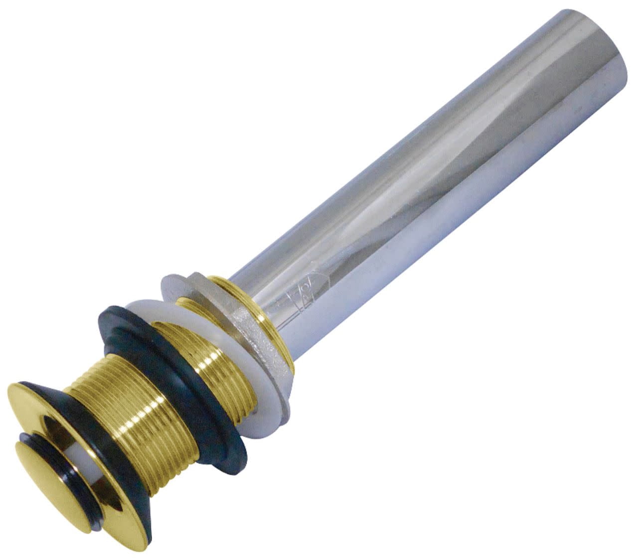 Brass, Bathroom Sink Drain, Push Pop-Up Drain without Overflow EV8007