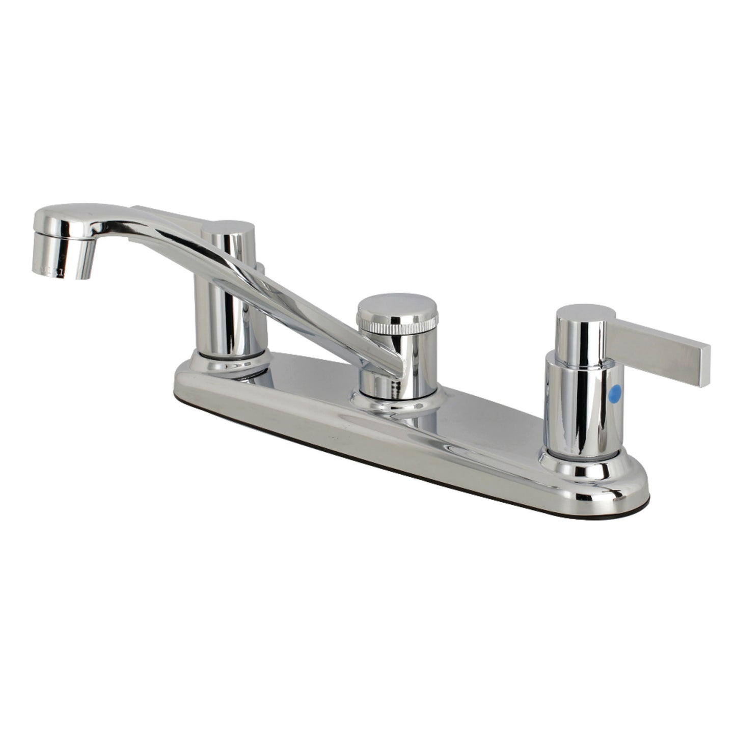 Kingston FB111NDL NuvoFusion Two-Handle 2-Hole 8" Centerset Kitchen Faucet in Polished Chrome
