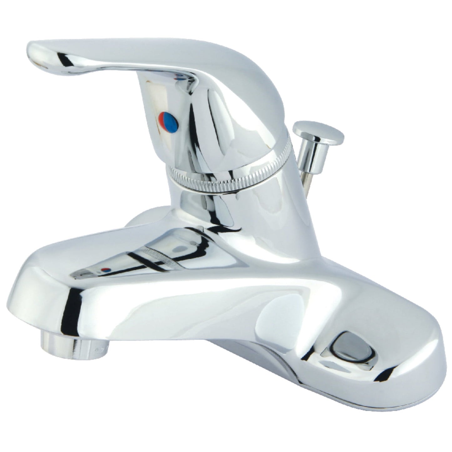 Kingston Brass GKB541B Water Saving Chatham Centerset Lavatory Faucet with Single Lever Handle and Brass Pop-Up, Chrome