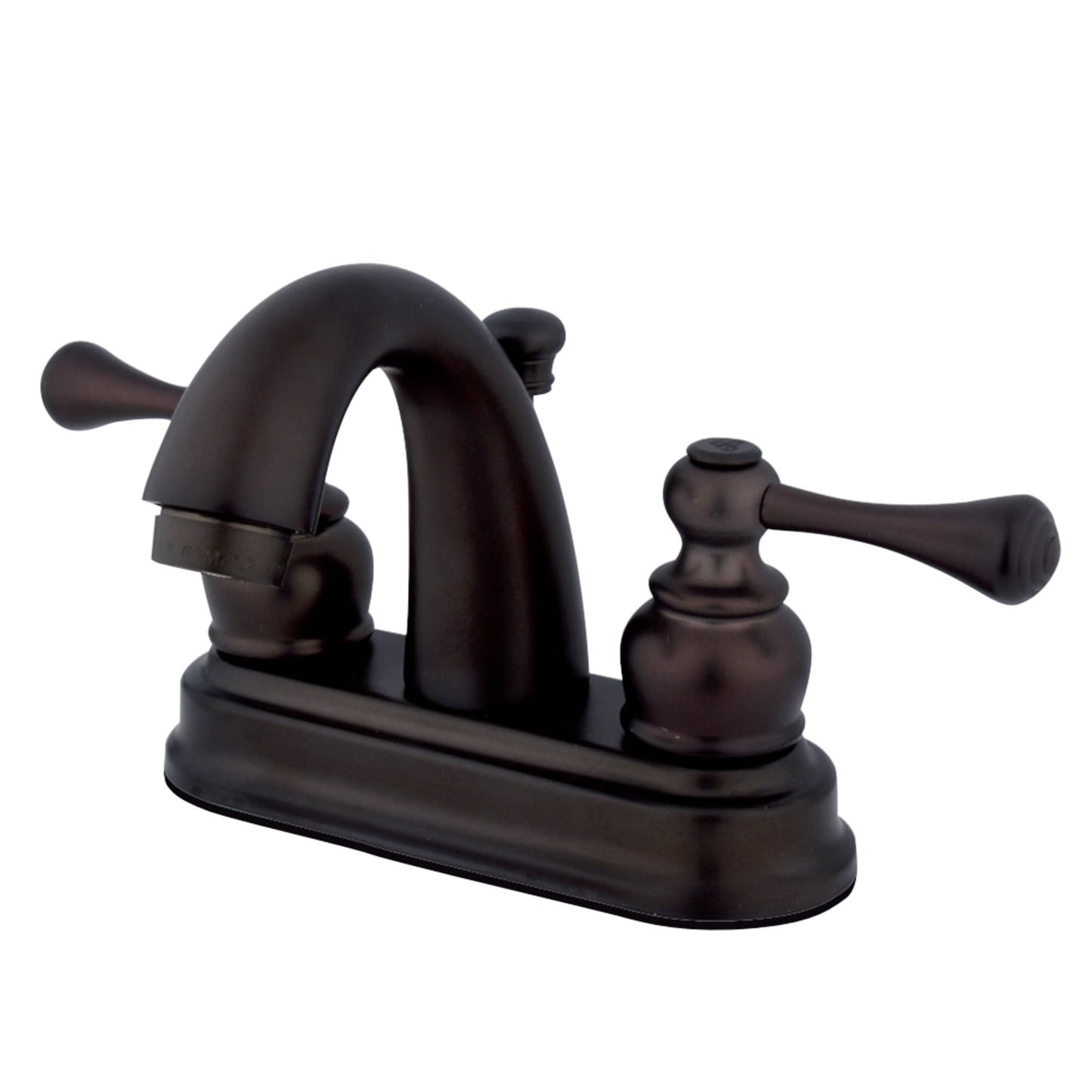 Kingston Brass GKB5615BL Water Saving Vintage Centerset Lavatory Faucet with Lever Handles, Oil Rubbed Bronze