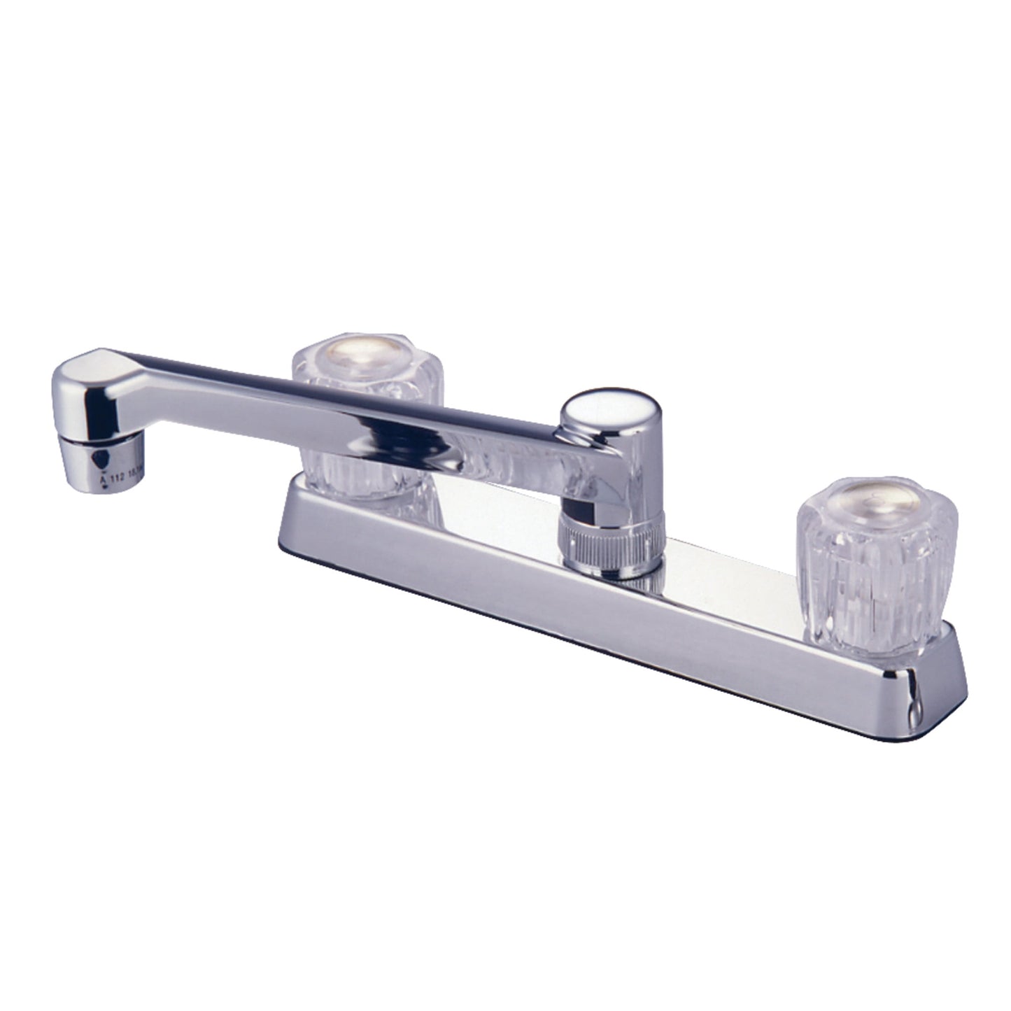Kingston K0207 Two-Handle 2-Hole 8" Centerset Kitchen Faucet in Polished Chrome