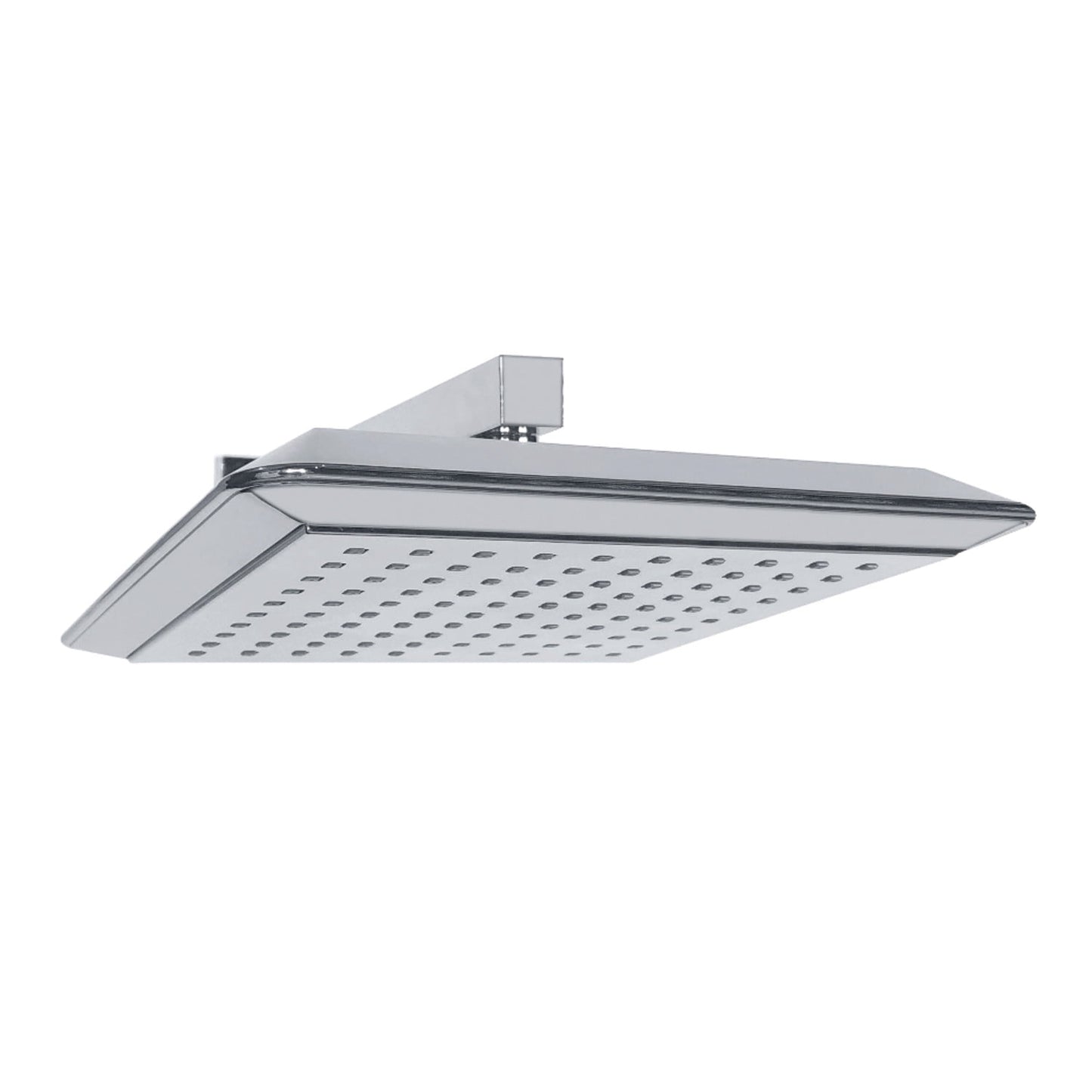 Kingston Brass K251A0CK Shower Scape 9-5/8" Square Shower Head with Shower Arm, Matte Black
