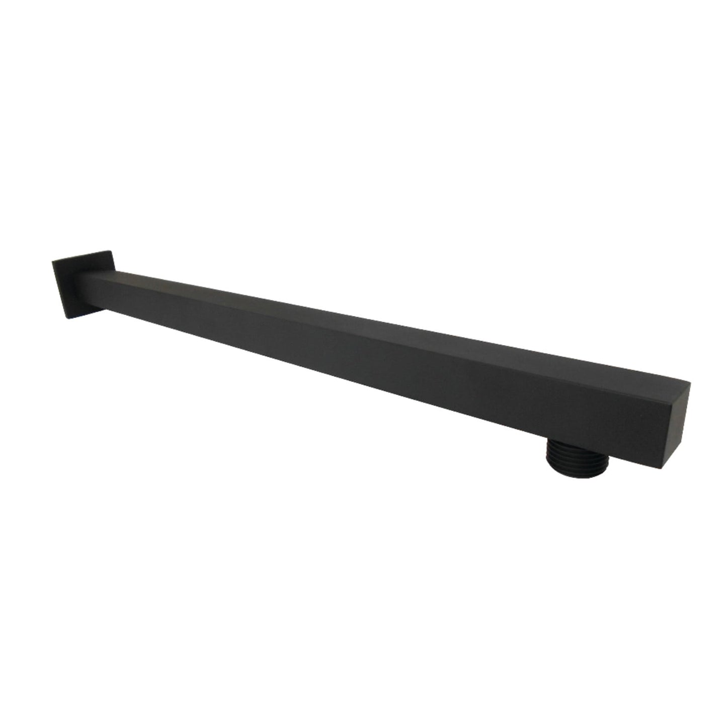 Kingston Brass K4160 Shower Scape 15-3/4" Square Rain Drop Shower Arm with Flange, Matte Black