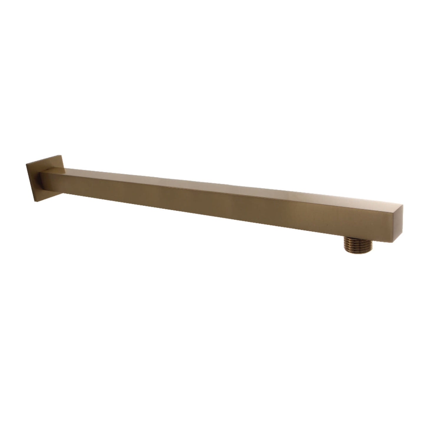 Kingston Brass K4163 Shower Scape 15-3/4" Square Rain Drop Shower Arm with Flange, Antique Brass