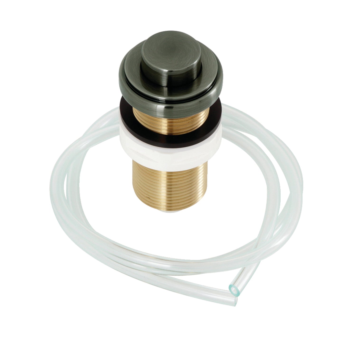 Kingston Brass KA21VN Trimscape Disposal Air Switch Button in Black Stainless