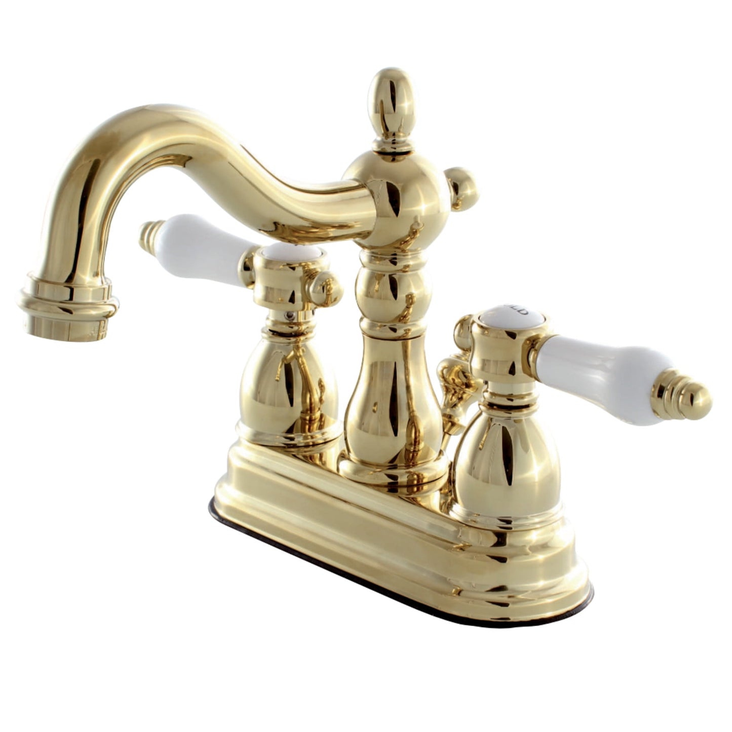Kingston Brass KB1608BPL 4 in. Centerset Bathroom Faucet, Brushed Nickel