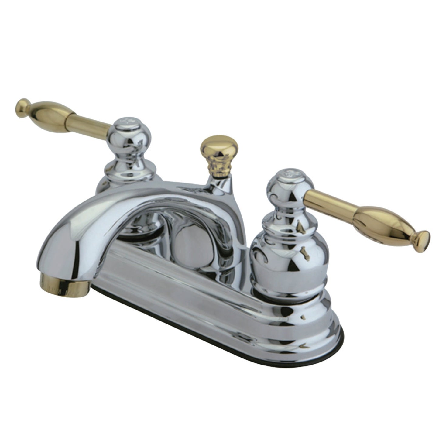 Kingston Brass Knight Two Handle 4" Centerset Lavatory Faucet with Retail Pop-up
